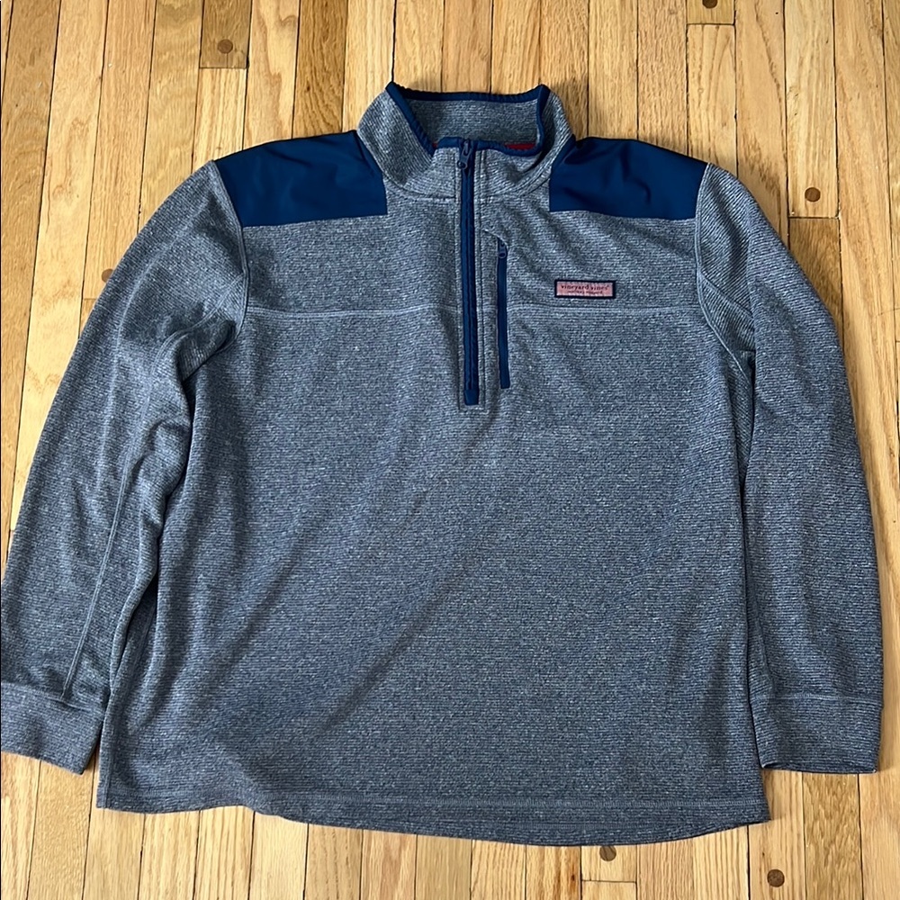 Vineyard Vines Performance XXL Men’s Blue and Navy 1/4 zip Pullover